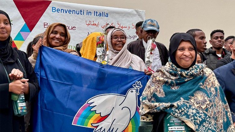 Jubileu dos migrantes: 44 refugiados da Etiópia graças aos corredores humanitários