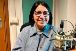 A presidente da CRB, Irmã Maria do Disterro, visita a Rádio Vaticano