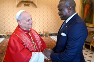 Leão XIV recebe o Presidente do Gabão