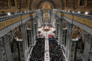 Papa Leão XIV preside o Te Deum na Basílica de São Pedro
