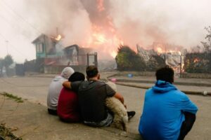 A tragédia provocada por incêndios florestais no Chile