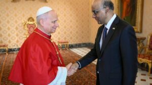 Leão XIV recebe o presidente de Singapura no Vaticano