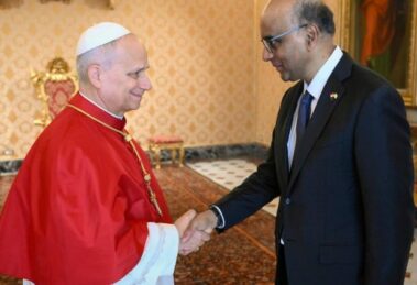 Leão XIV recebe o presidente de Singapura no Vaticano