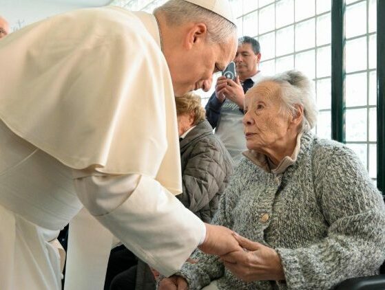Papa em visita a Ponte Mammolo, em Roma: comunidade próxima a presos de Rebibbia