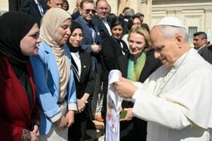 Mulheres palestinas e israelenses em defesa das famílias no Oriente Médio encontram o Papa