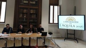 A Igreja em L'Aquila, capital da cultura 2026, com o Perdão Celestino no programa