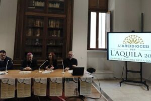 A Igreja em L'Aquila, capital da cultura 2026, com o Perdão Celestino no programa