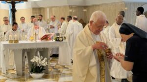 Missa na Casa Santa Marta no aniversário da morte do Papa Francisco