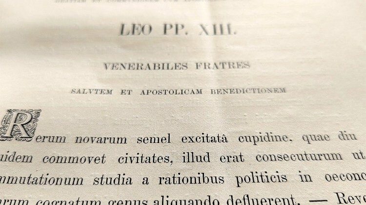 O aniversário da Rerum novarum, um documento pela dignidade humana