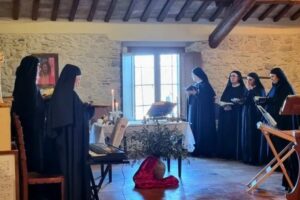 A visita do Papa ao mosteiro das agostinianas em Pennabilli, na Itália