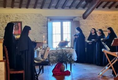 A visita do Papa ao mosteiro das agostinianas em Pennabilli, na Itália
